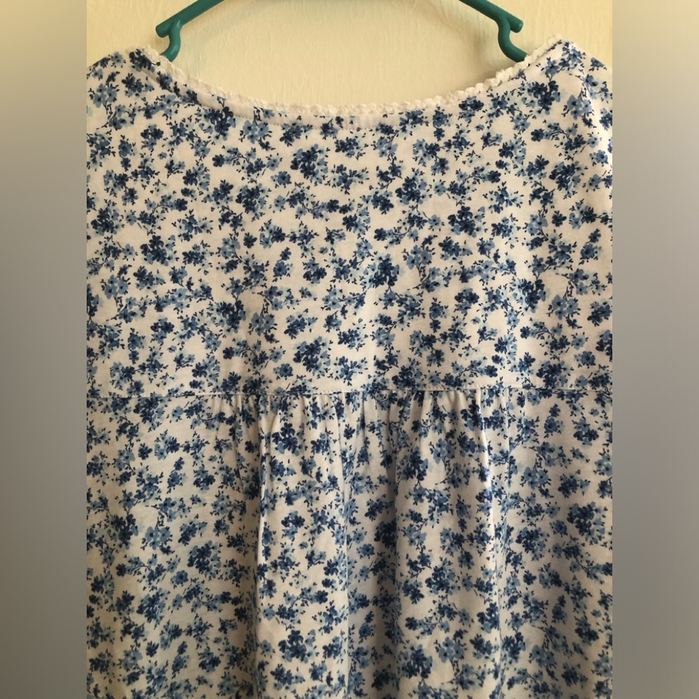CROFT & BARROW Womens Nightgown Plus Size 3X Floral Sleeveless Pintuck Front New - Picture 8 of 10